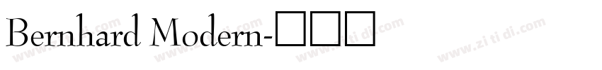 Bernhard Modern字体转换